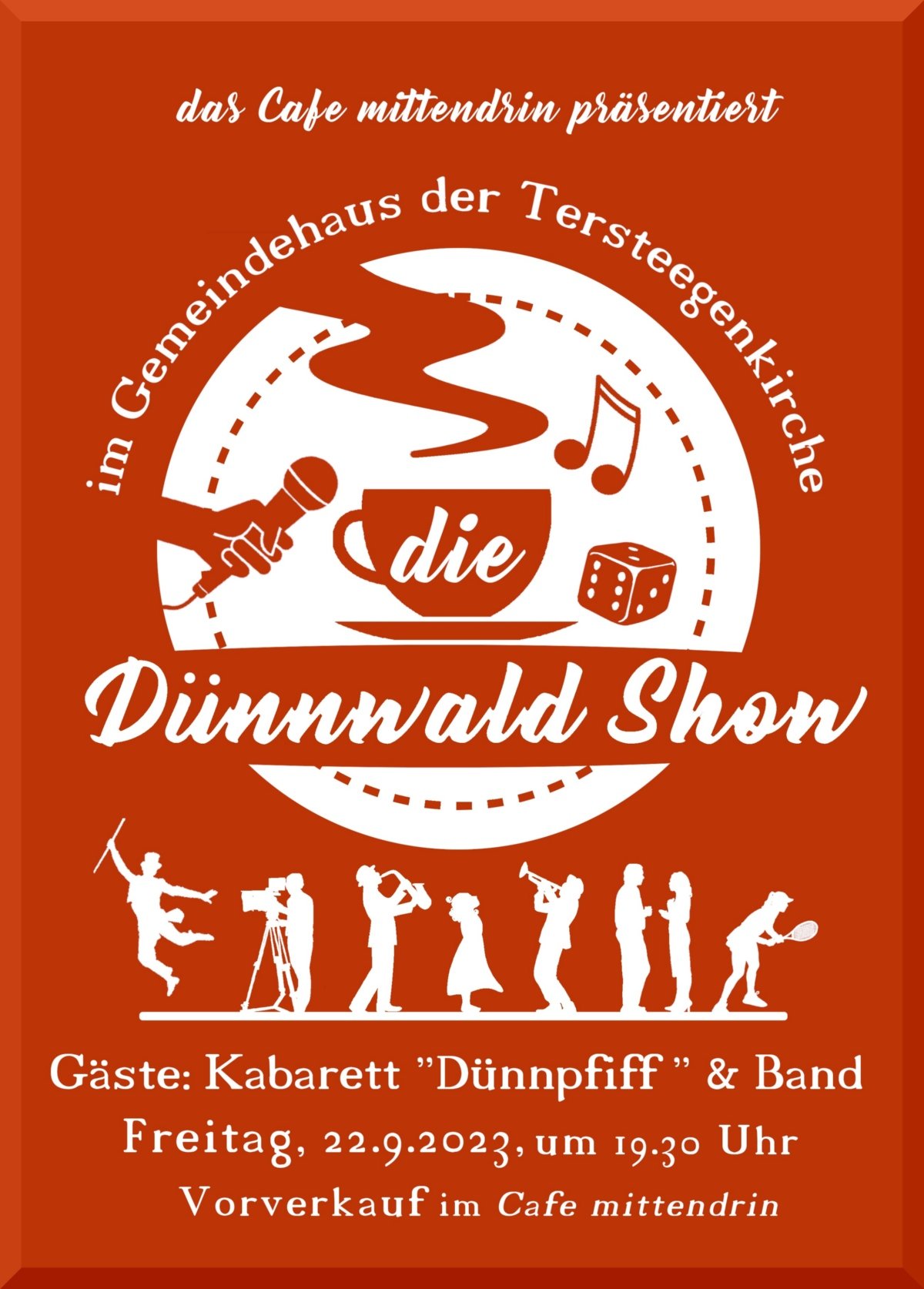 Plakat Dünnwald Show Dünnpfiff (c) Berberich